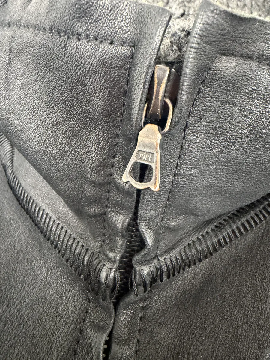Isaac Sellam Black Brut Leather Jacket - Image 13