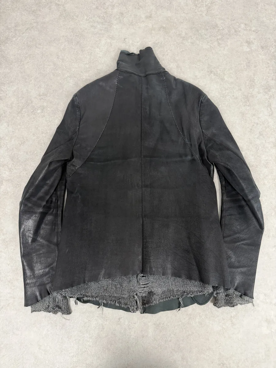 Isaac Sellam Black Brut Leather Jacket - Image 2