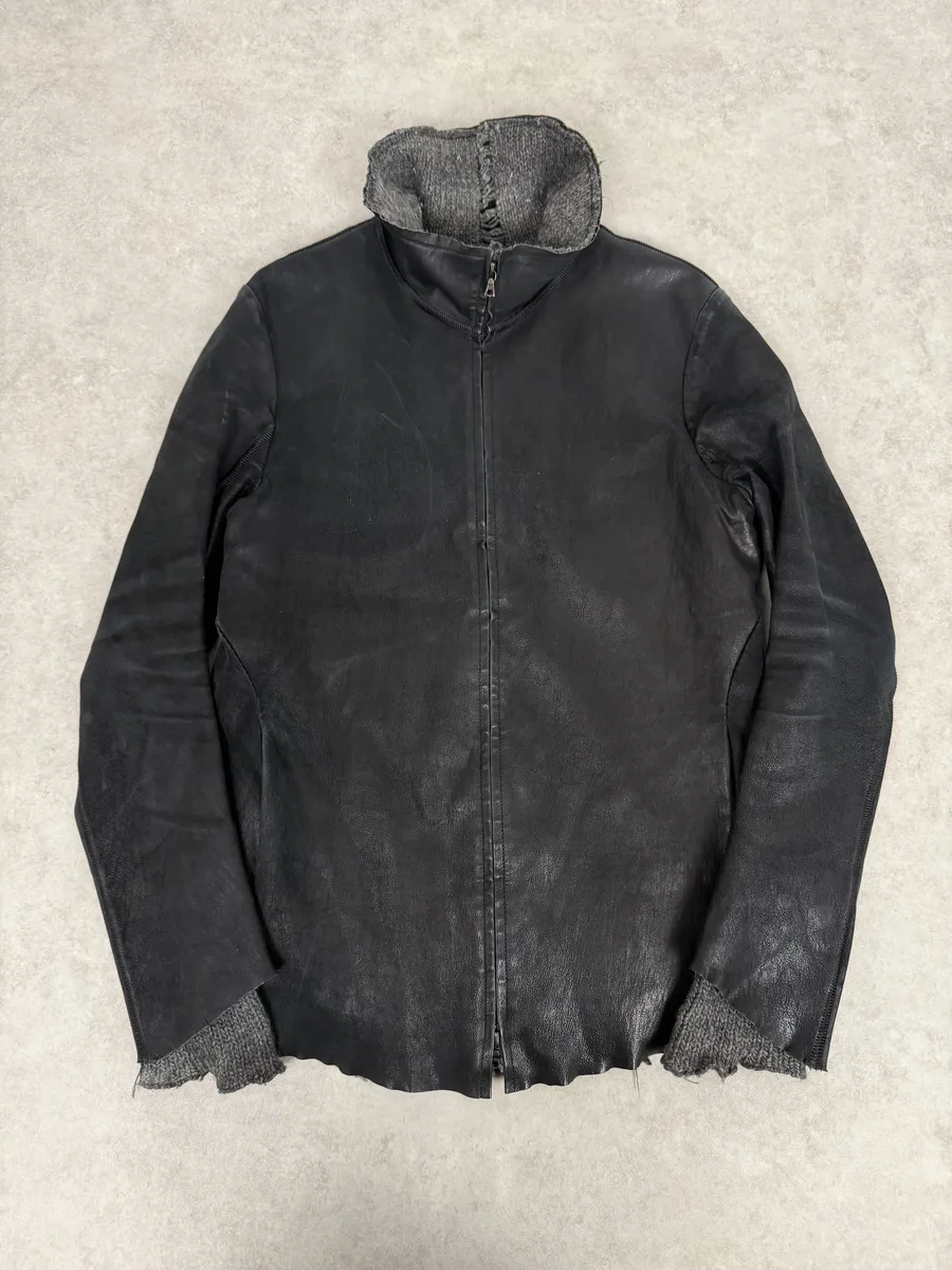 Isaac Sellam Black Brut Leather Jacket - Image 3