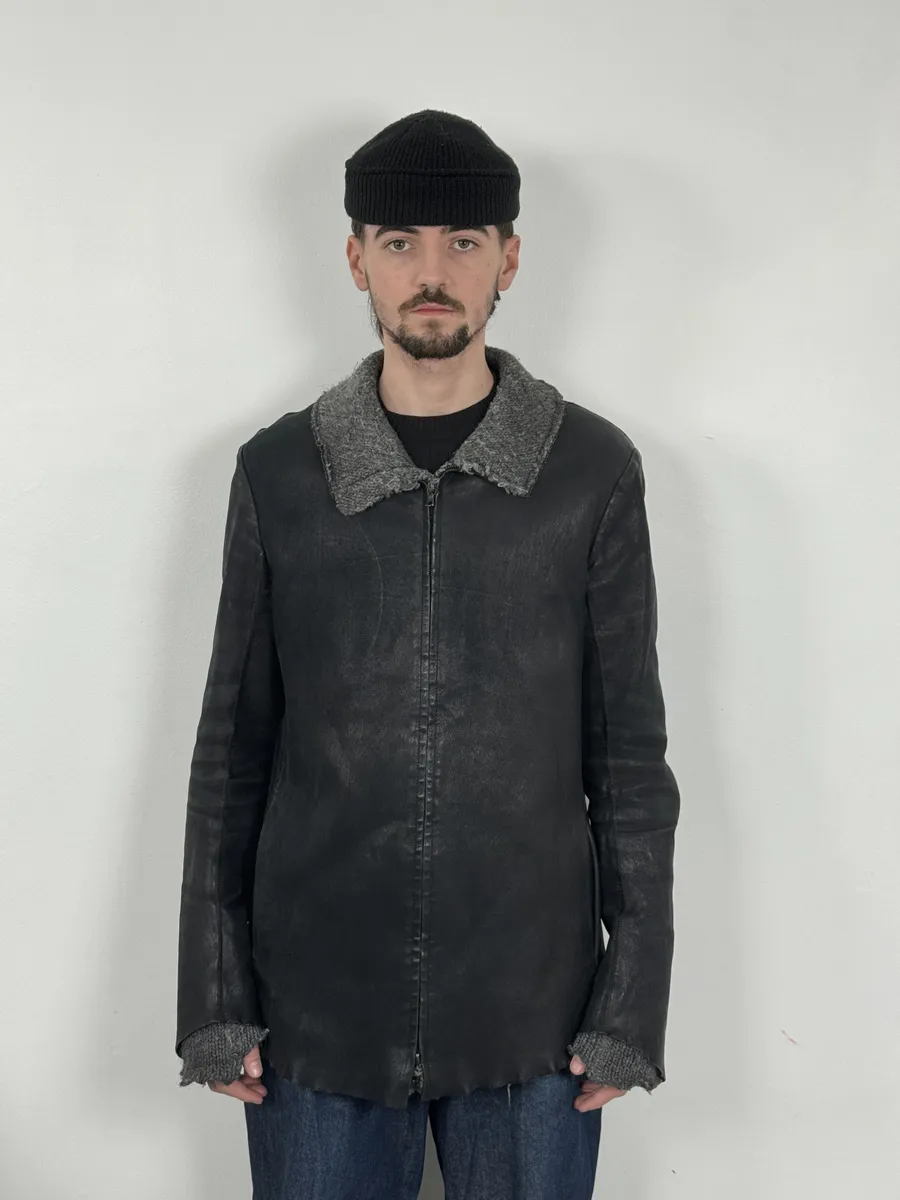 Isaac Sellam Black Brut Leather Jacket - Image 4