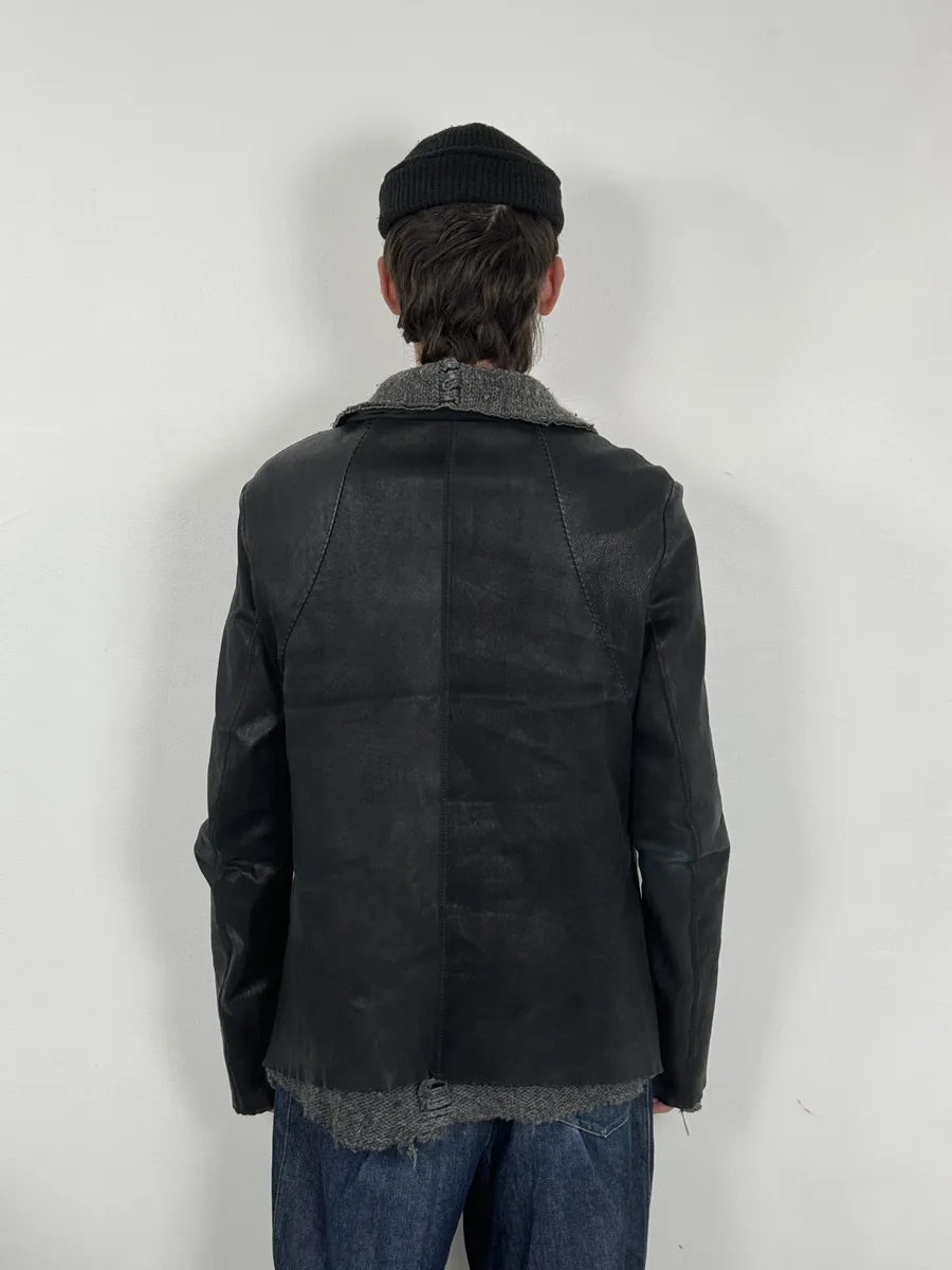 Isaac Sellam Black Brut Leather Jacket - Image 5