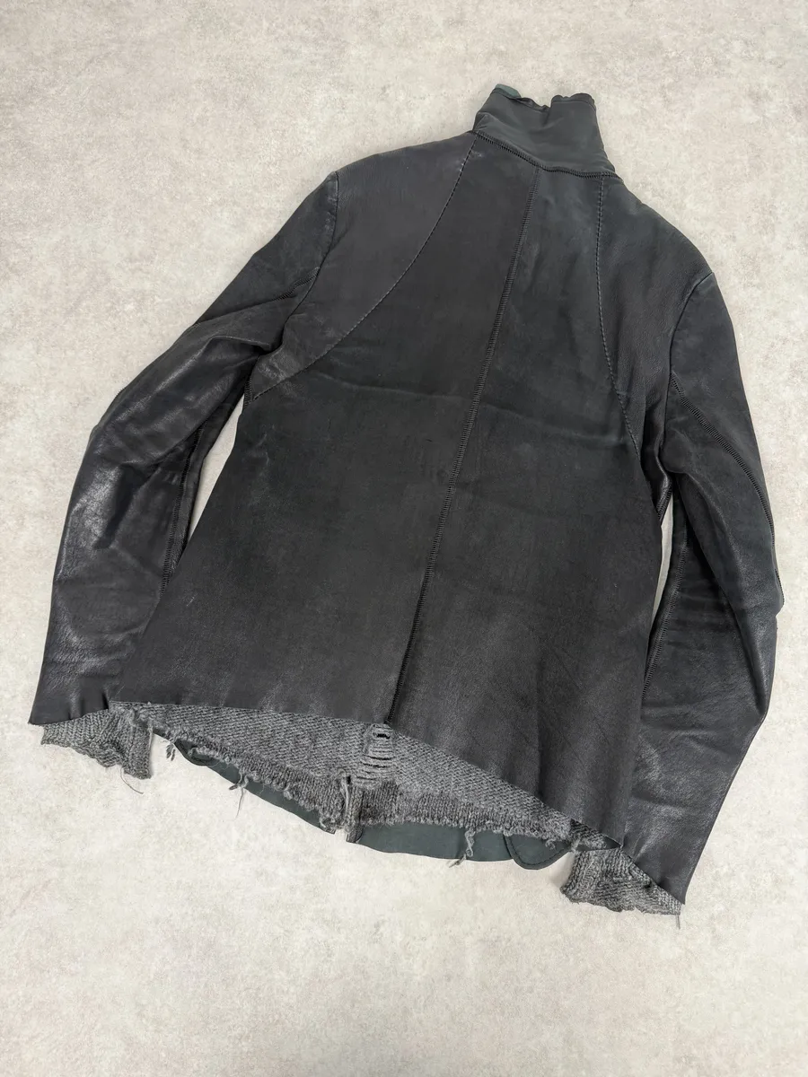 Isaac Sellam Black Brut Leather Jacket - Image 6
