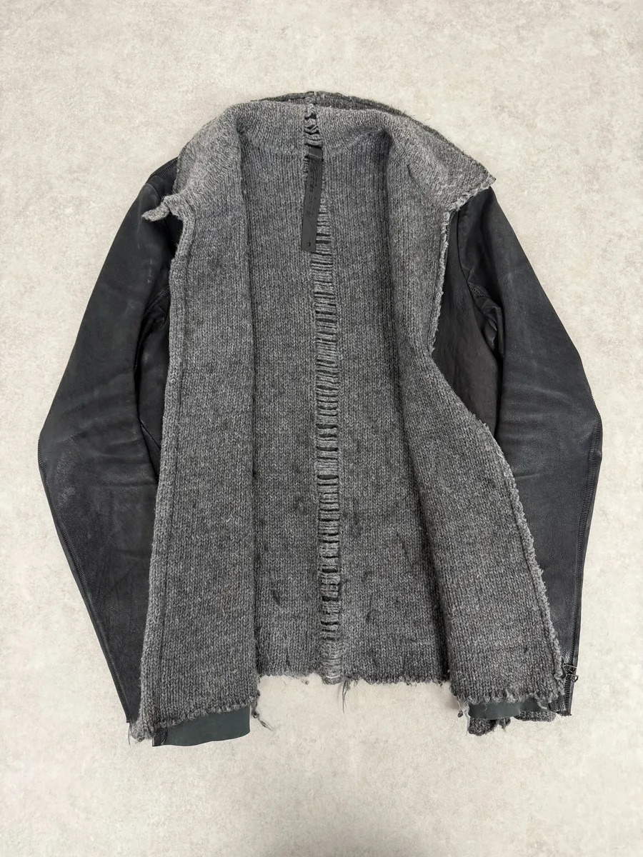 Isaac Sellam Black Brut Leather Jacket - Image 8