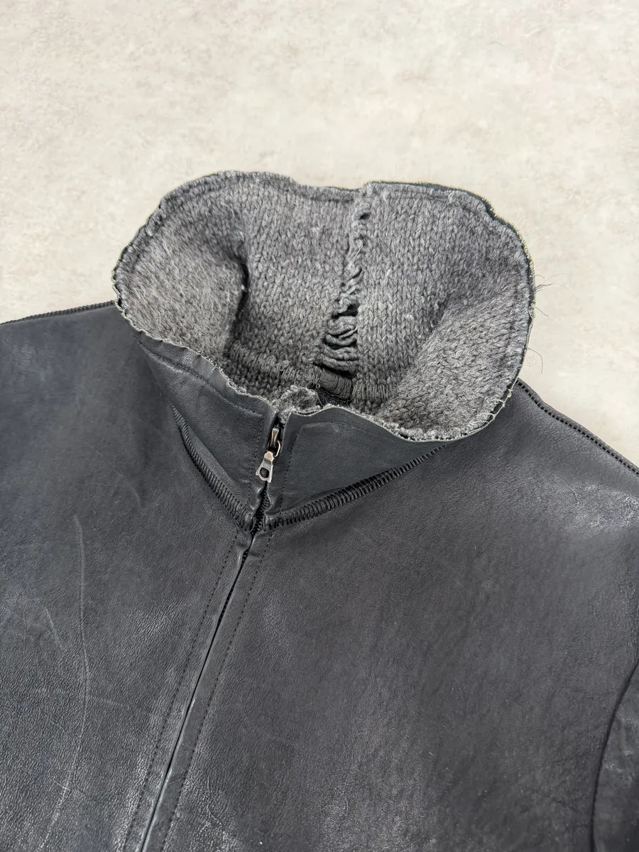 Isaac Sellam Black Brut Leather Jacket - Image 9