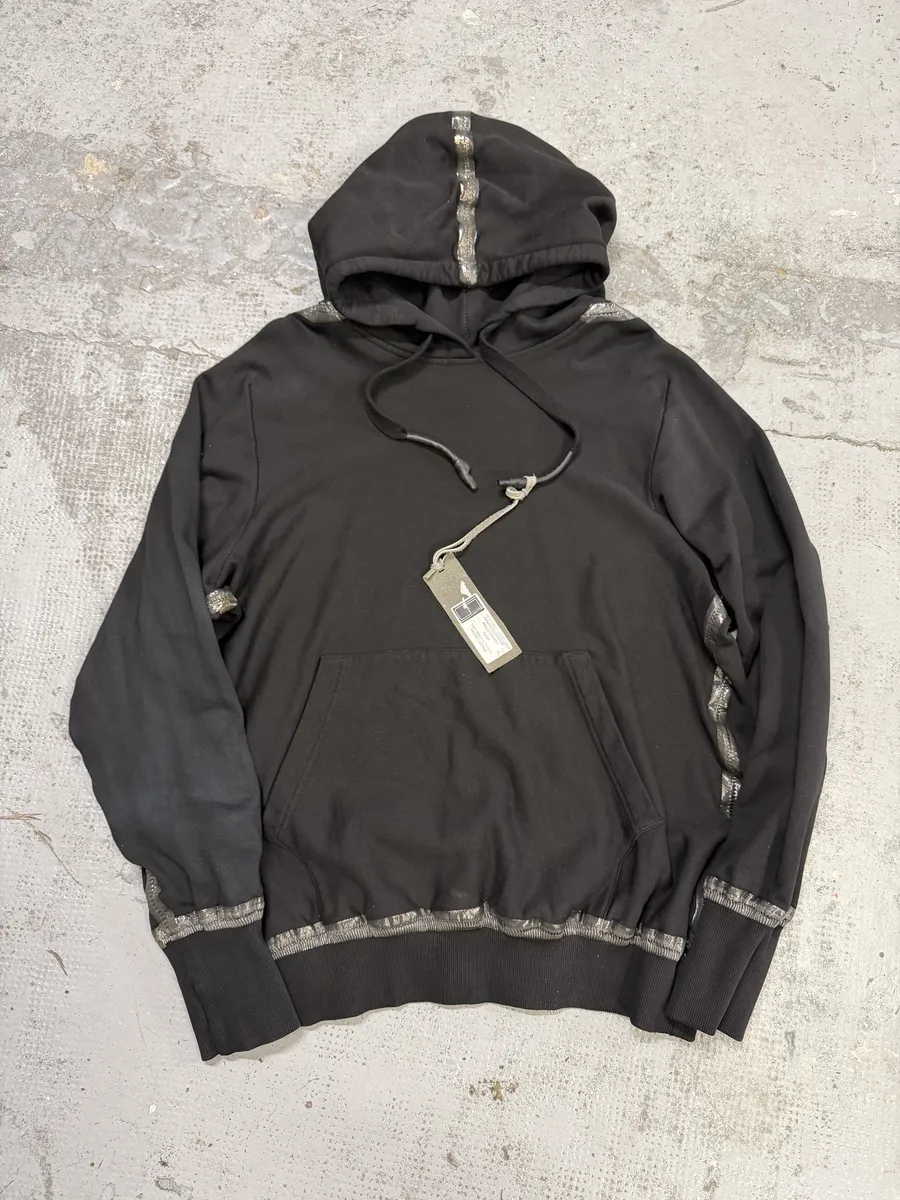 Isaac Sellam Kangoohood Bande-Molleton Black Sweater - Image 7