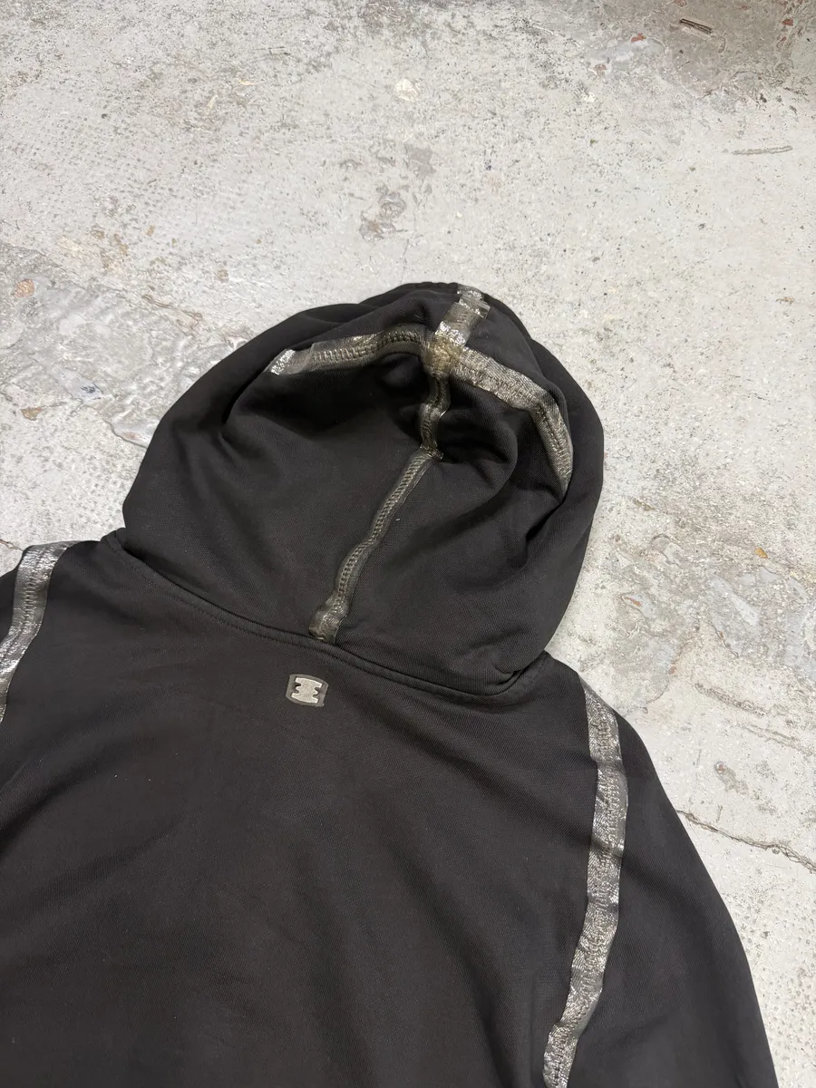 Isaac Sellam Kangoohood Bande-Molleton Black Sweater - Image 9