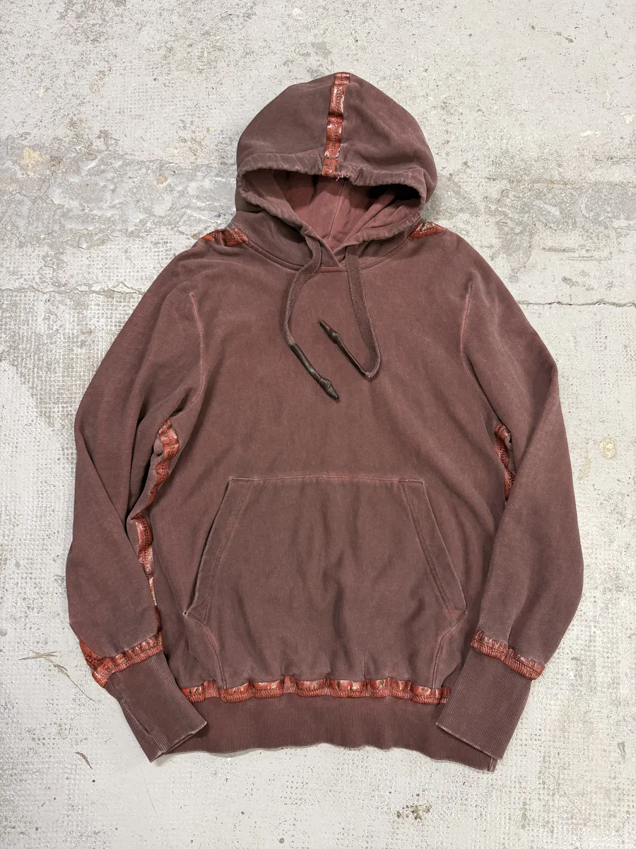 Isaac Sellam Kangoohood Bande-Molleton Red Crade Sweater