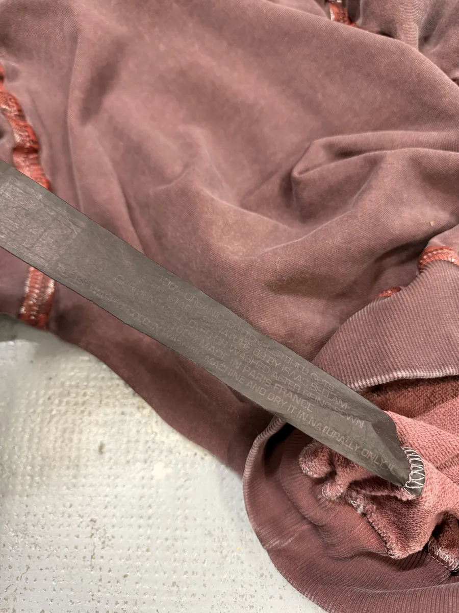 Isaac Sellam Kangoohood Bande-Molleton Red Crade Sweater - Image 8