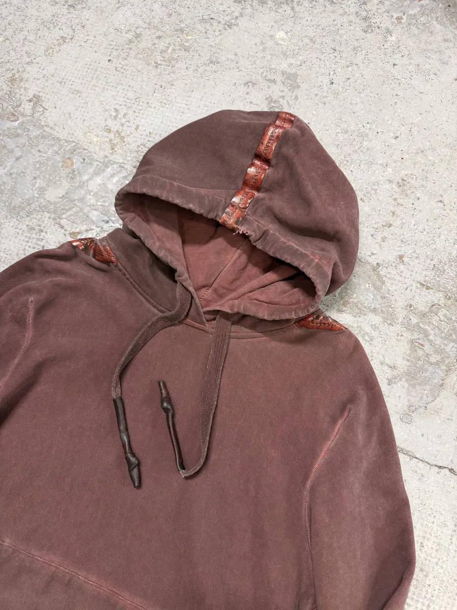 Isaac Sellam Kangoohood Bande-Molleton Red Crade Sweater - Image 9