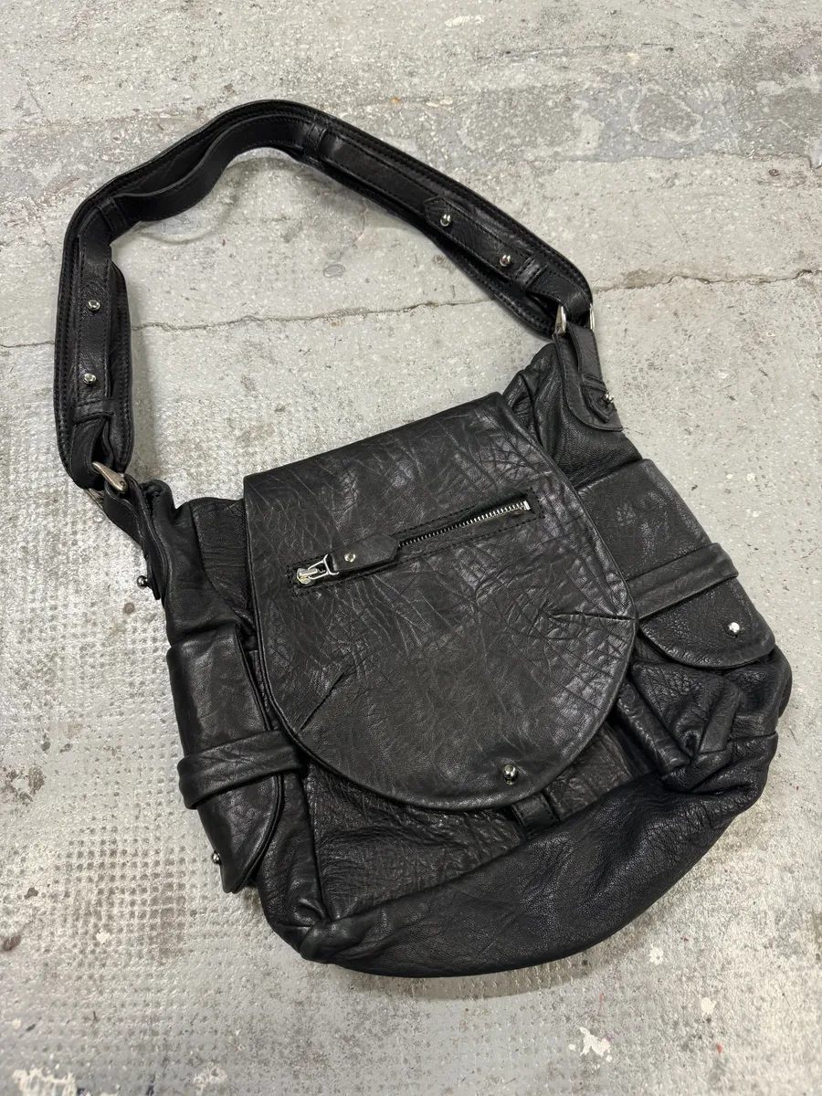 Isabel Marant Black Bubble Leather Shoulder Bag - Image 4