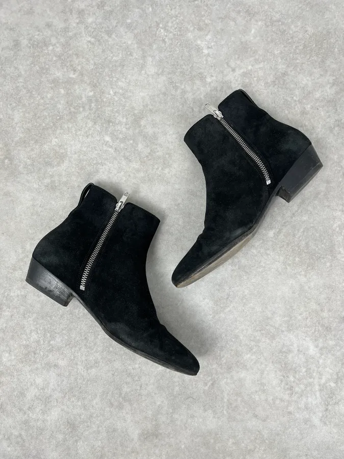 Isabel Marant Black Suede Leather Boots - Image 3