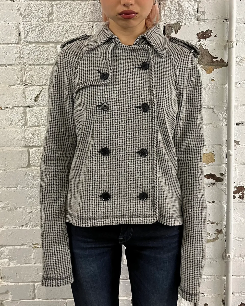 Isabel Marant Étoile Grey Wool Double-Breasted Blazer Jacket