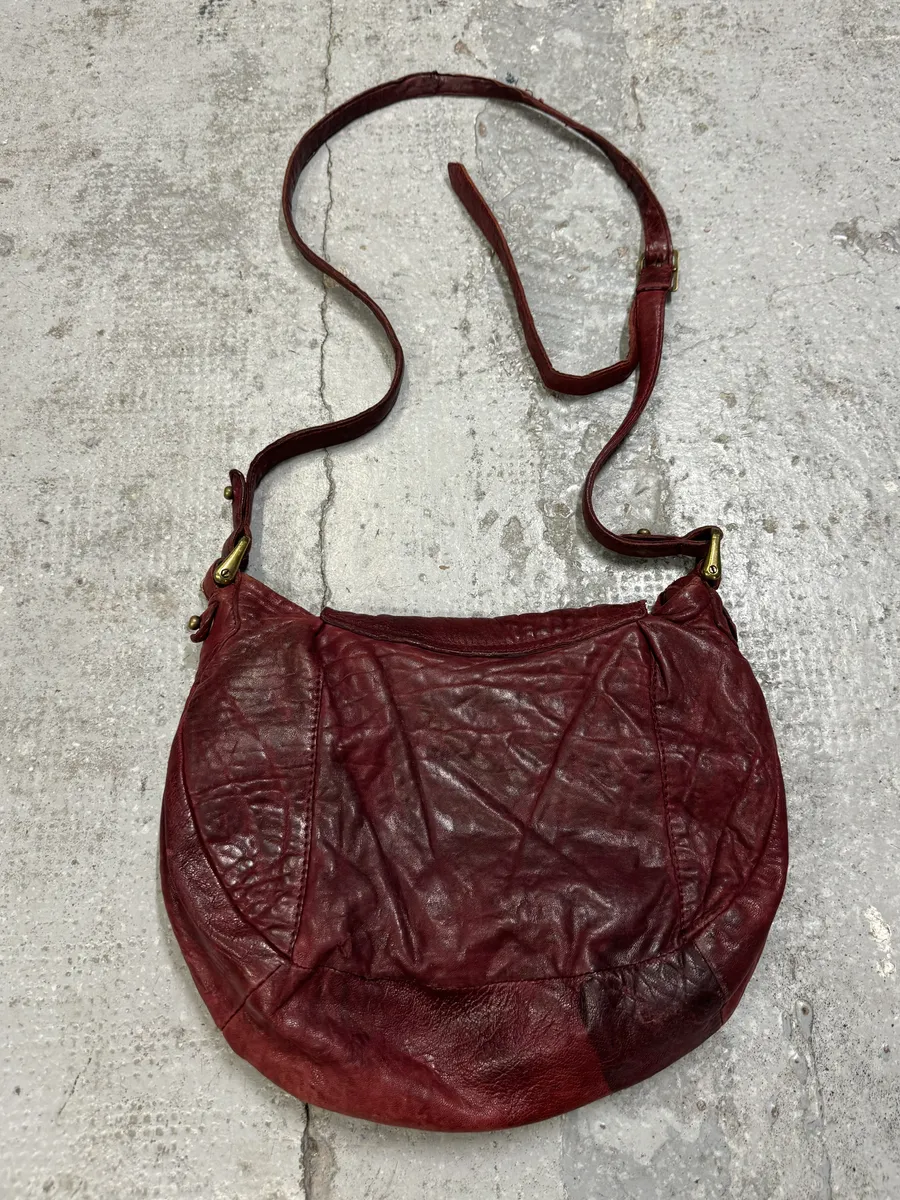 Isabel Marant Gipsy Red Grained Leather Shoulder Bag - Image 2