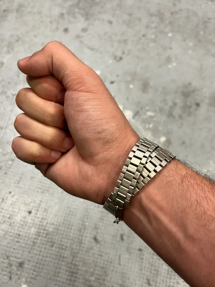 Isabel Marant Silver Steel Chain Bracelet - Image 3