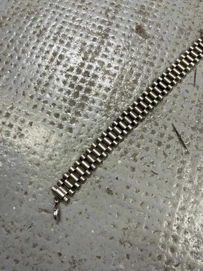 Isabel Marant Silver Steel Chain Bracelet - Image 6