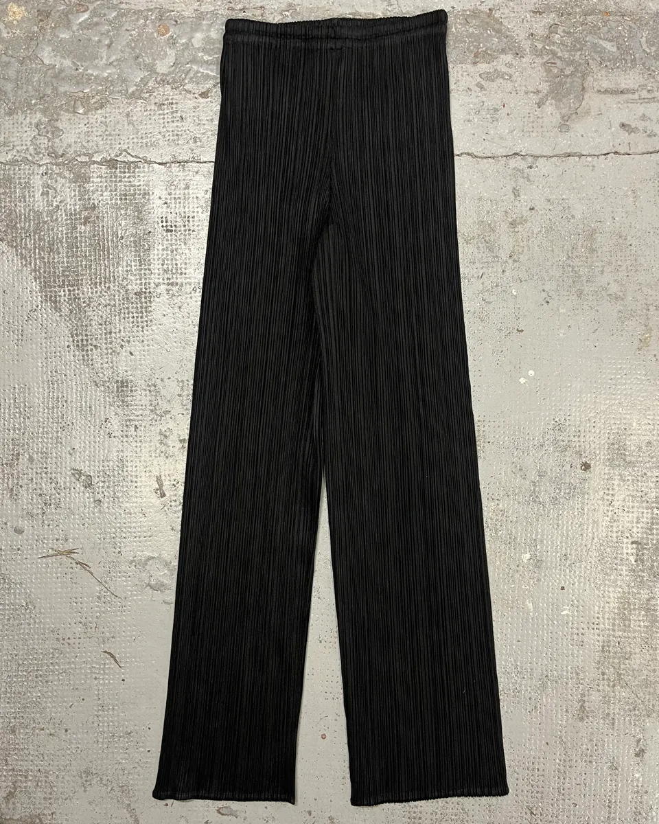 Issey Miyake Black Pleats Pants - Image 4