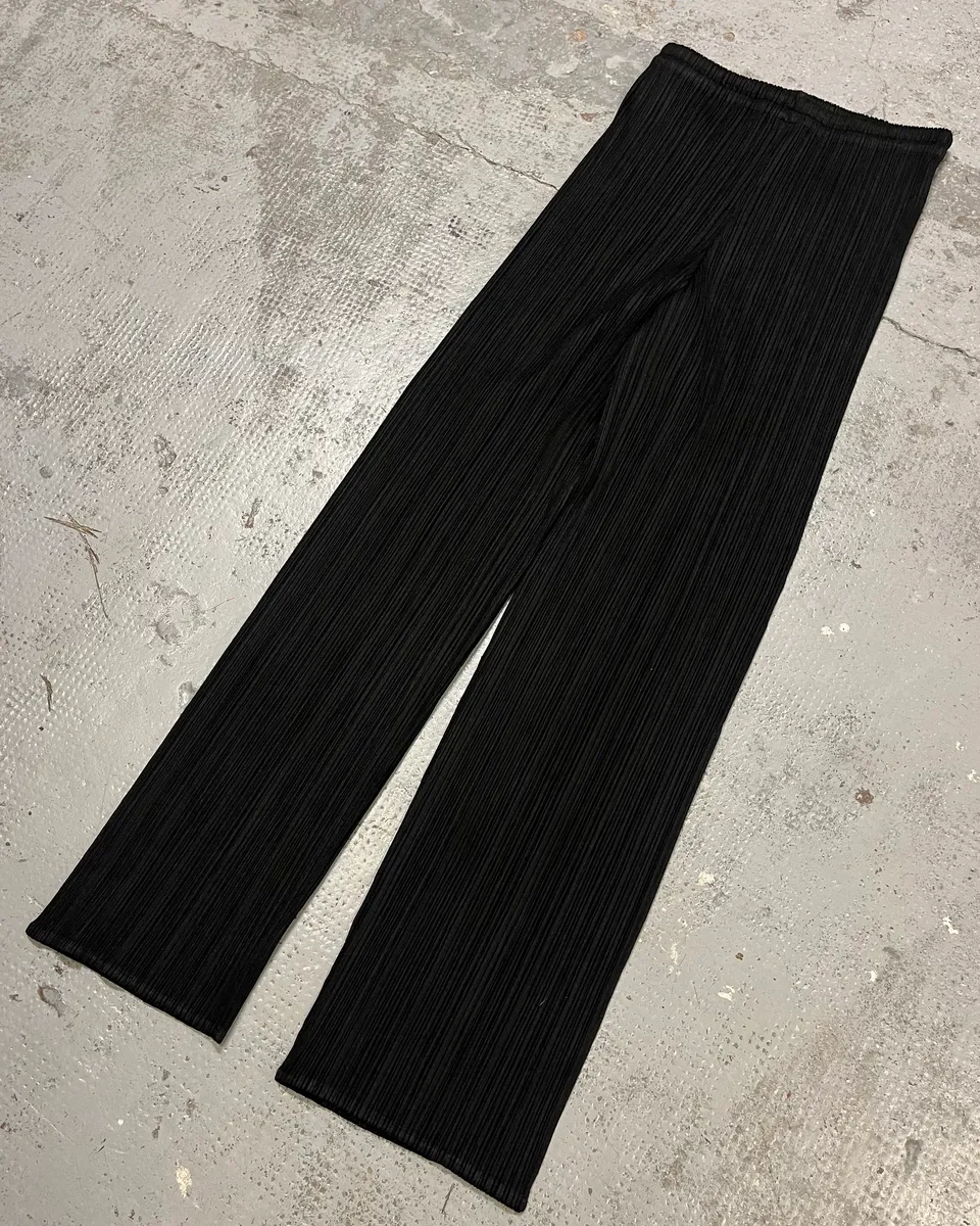 Issey Miyake Black Pleats Pants - Image 5