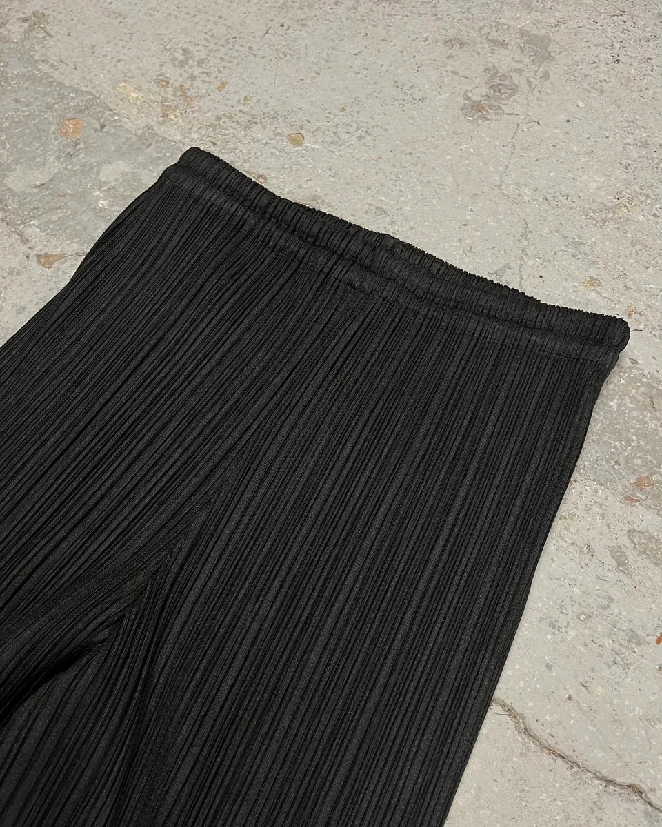 Issey Miyake Black Pleats Pants - Image 6