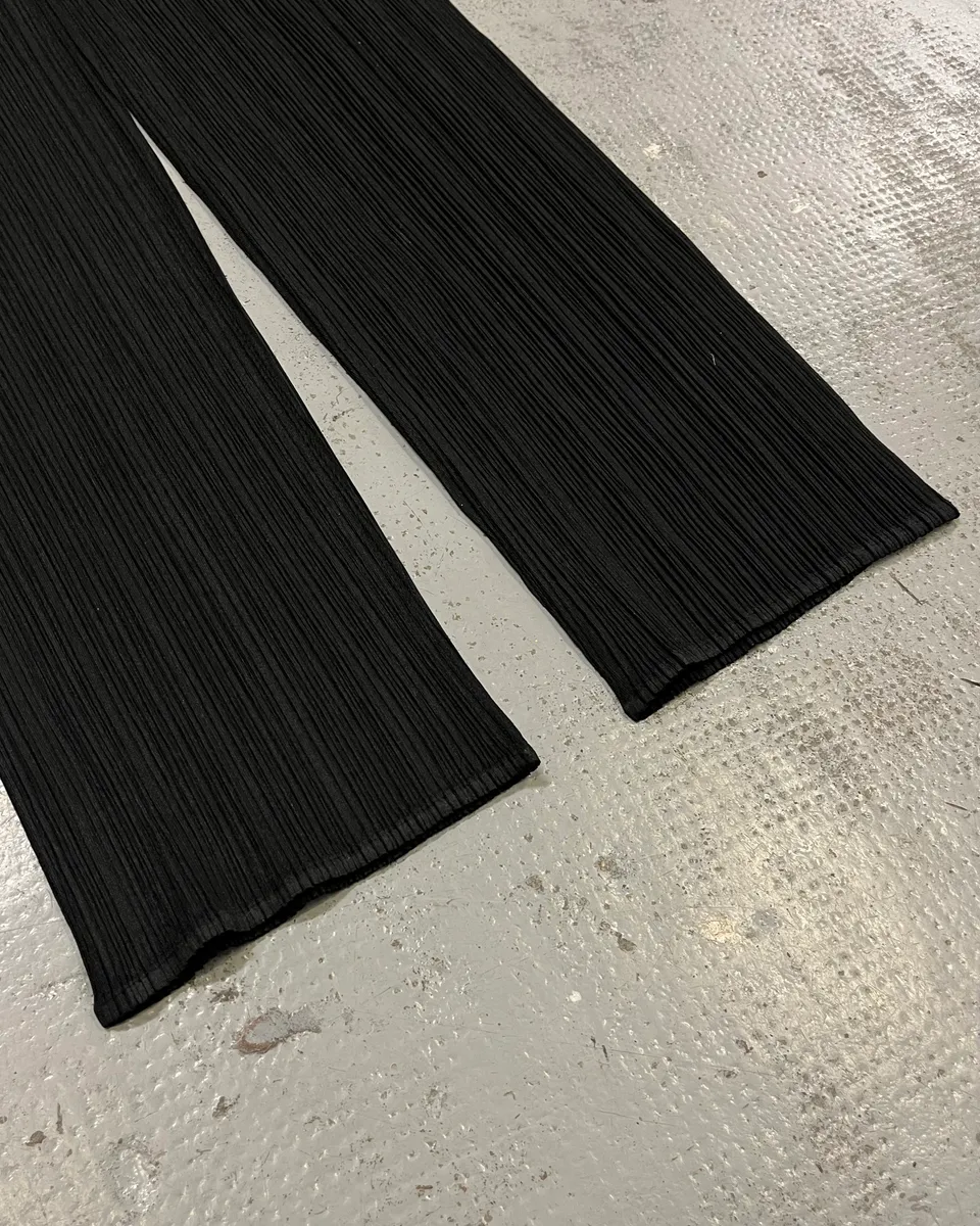 Issey Miyake Black Pleats Pants - Image 7