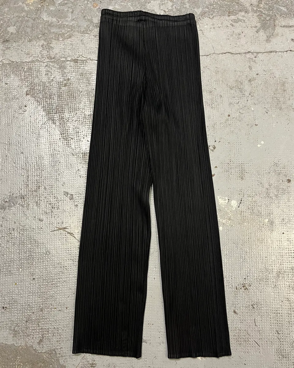 Issey Miyake Black Pleats Pants - Image 8