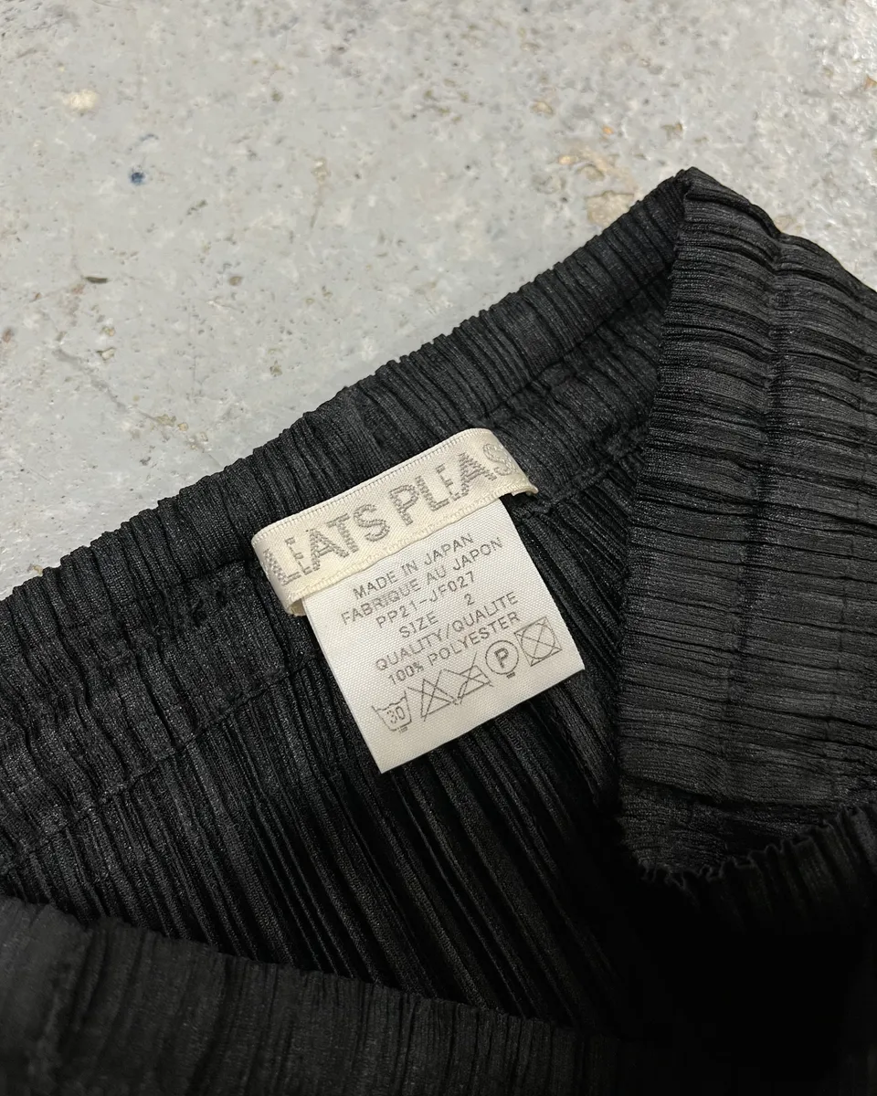 Issey Miyake Black Pleats Pants - Image 9