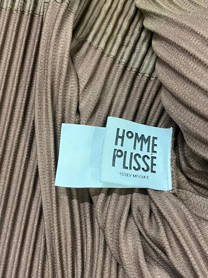 Issey Miyake Brown Plissed Jacket - Image 12