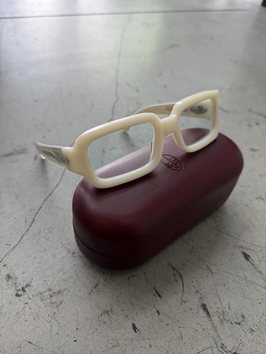 Jacques Marie Mage White Vera Italian Glasses - Image 8