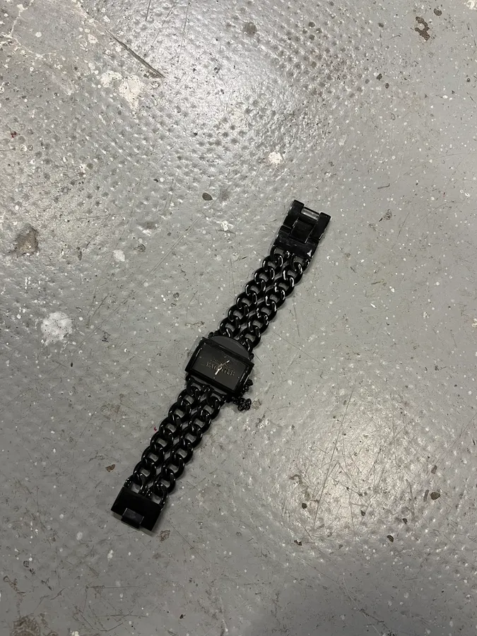 Jean Paul Gaultier Black Chain Watch - Image 2