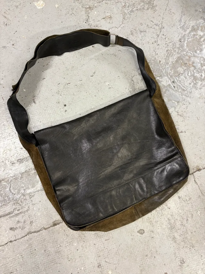 Jean Paul Gaultier Black Suede Leather Shoulder Bag - Image 4