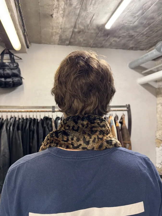 Jean Paul Gaultier Faux Fur Leopard Scarf - Image 3