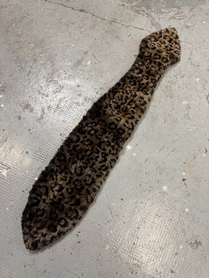 Jean Paul Gaultier Faux Fur Leopard Scarf - Image 4