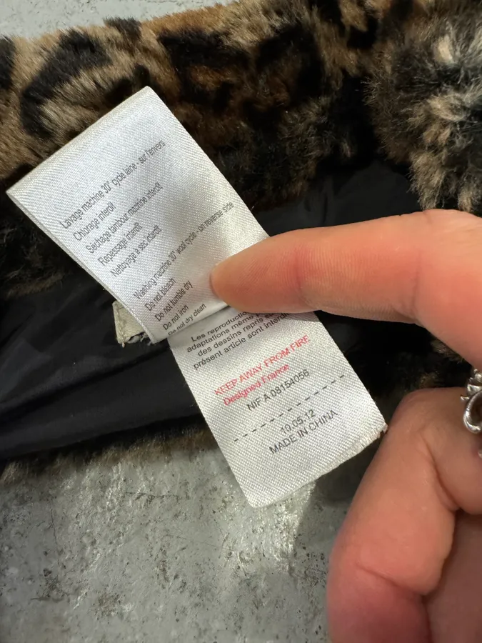 Jean Paul Gaultier Faux Fur Leopard Scarf - Image 7