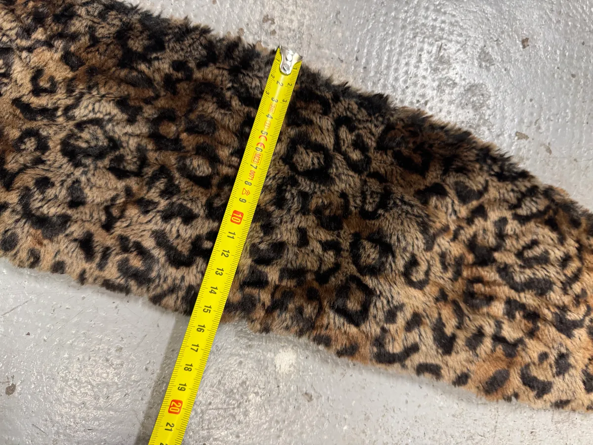 Jean Paul Gaultier Faux Fur Leopard Scarf - Image 8