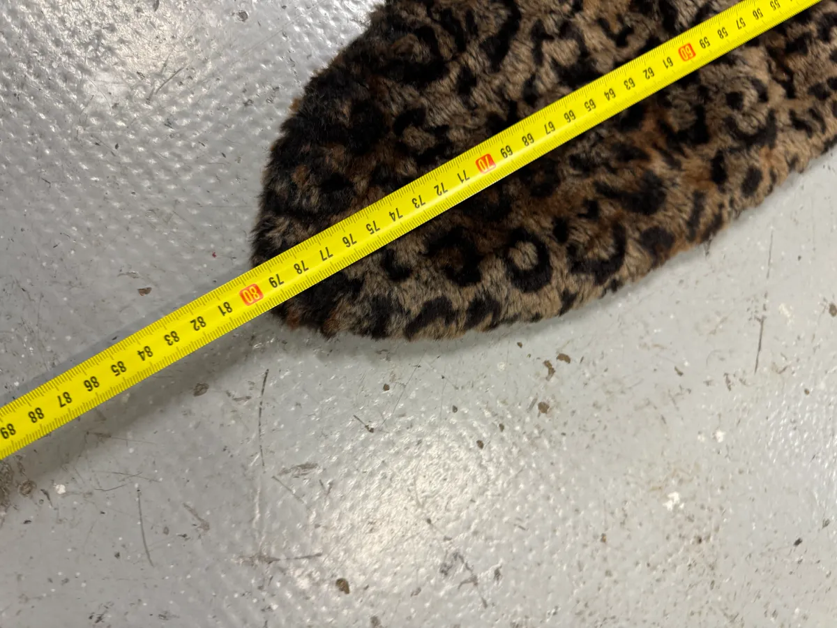 Jean Paul Gaultier Faux Fur Leopard Scarf - Image 9