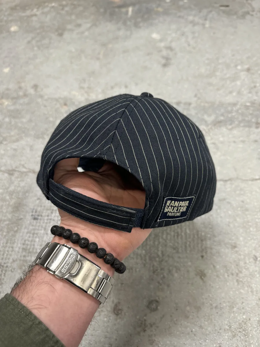 Jean Paul Gaultier Navy Stripped Marine Cap - Image 6