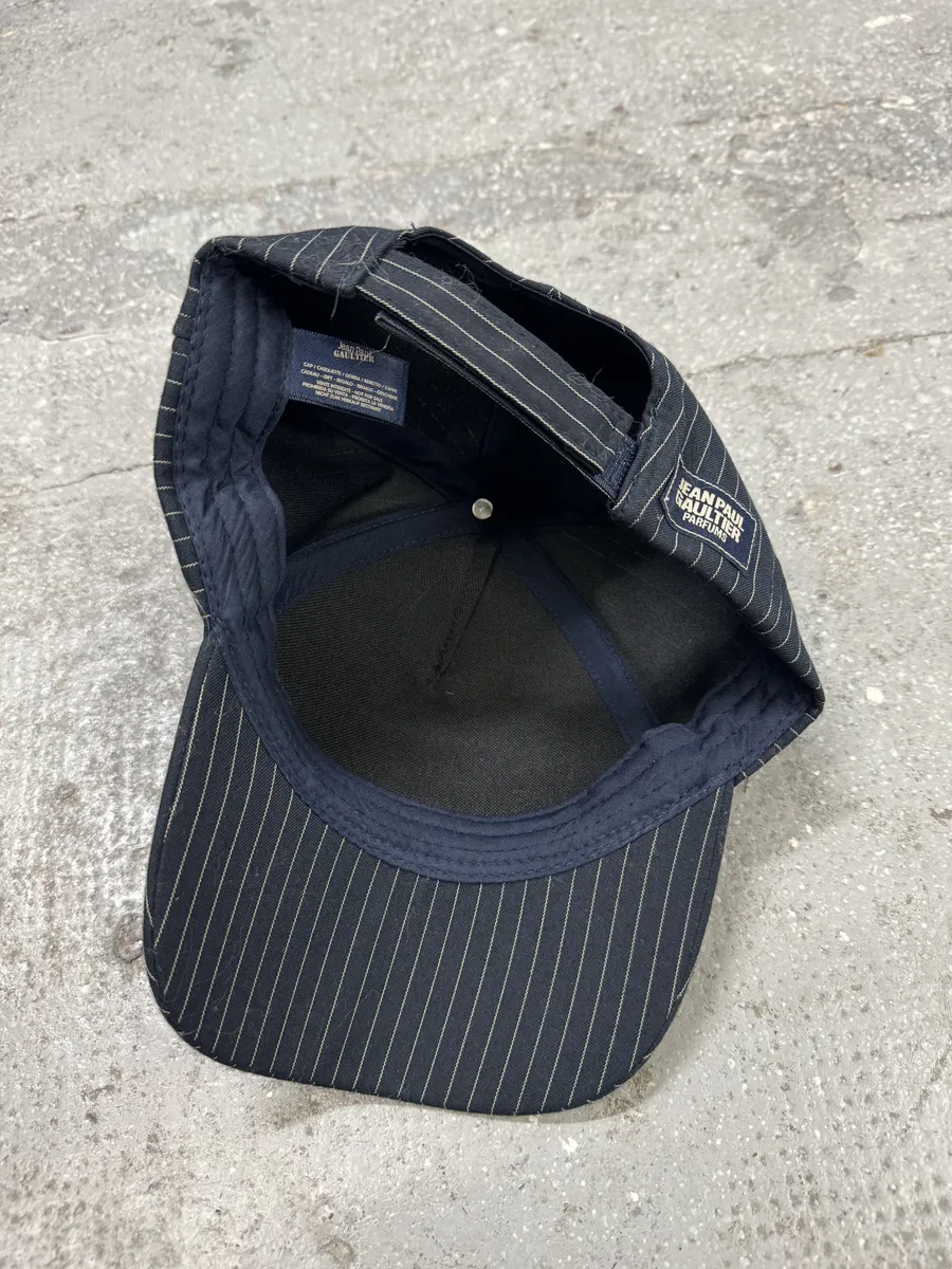 Jean Paul Gaultier Navy Stripped Marine Cap - Image 7