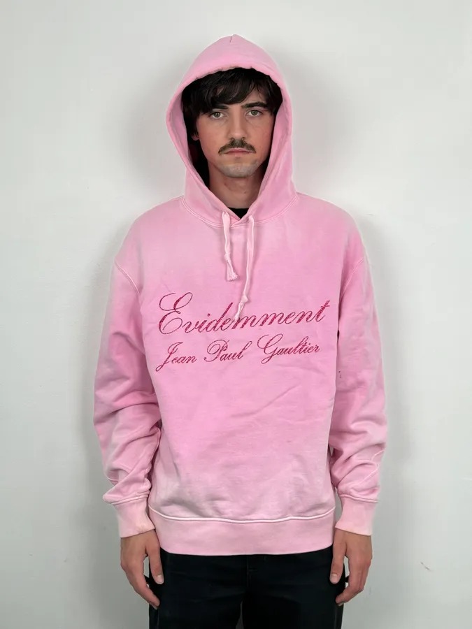 Jean Paul Gaultier Pink «Évidemment» Hoodie - Image 2