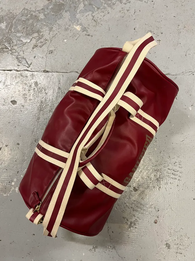Jean Paul Gaultier Red Leather Boxing Sport Handle Bag - Image 3