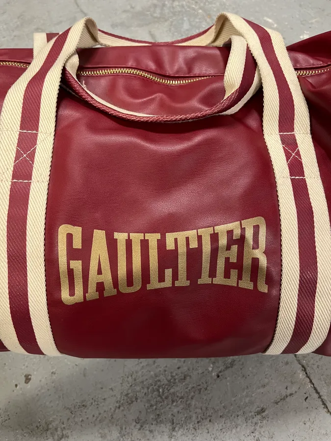 Jean Paul Gaultier Red Leather Boxing Sport Handle Bag - Image 5