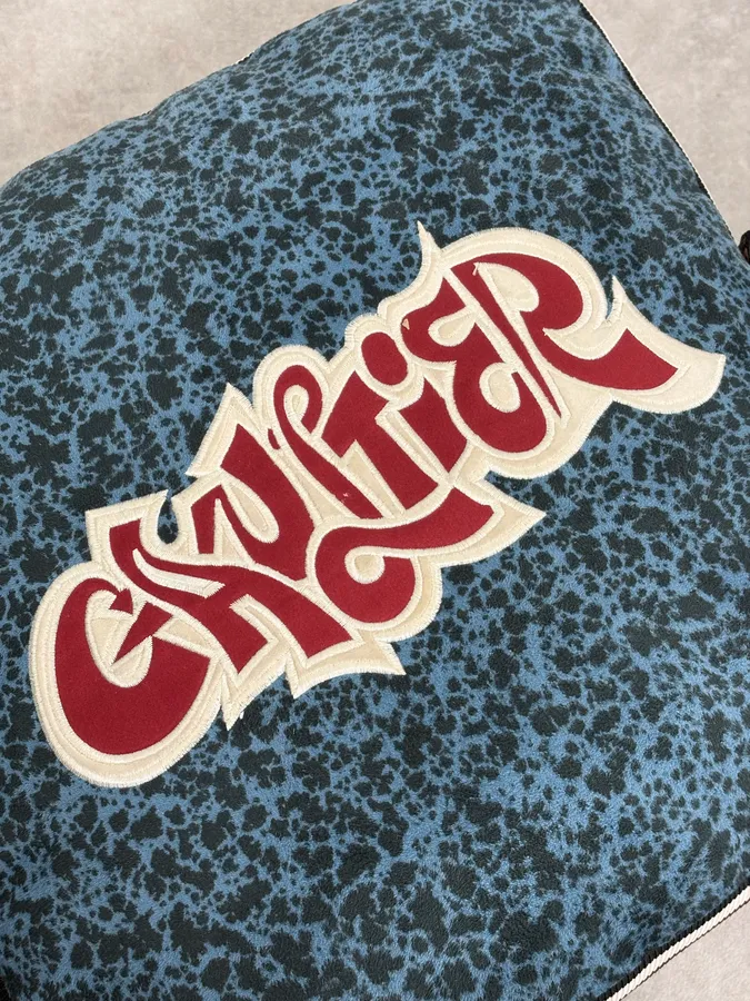 Jean Paul Gaultier Rochebobois Leopard Logo Pillow - Image 3