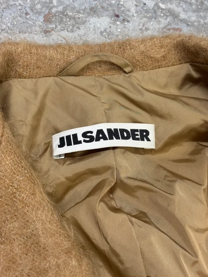 Jil Sander Beige Mohair Classy Long Coat - Image 10