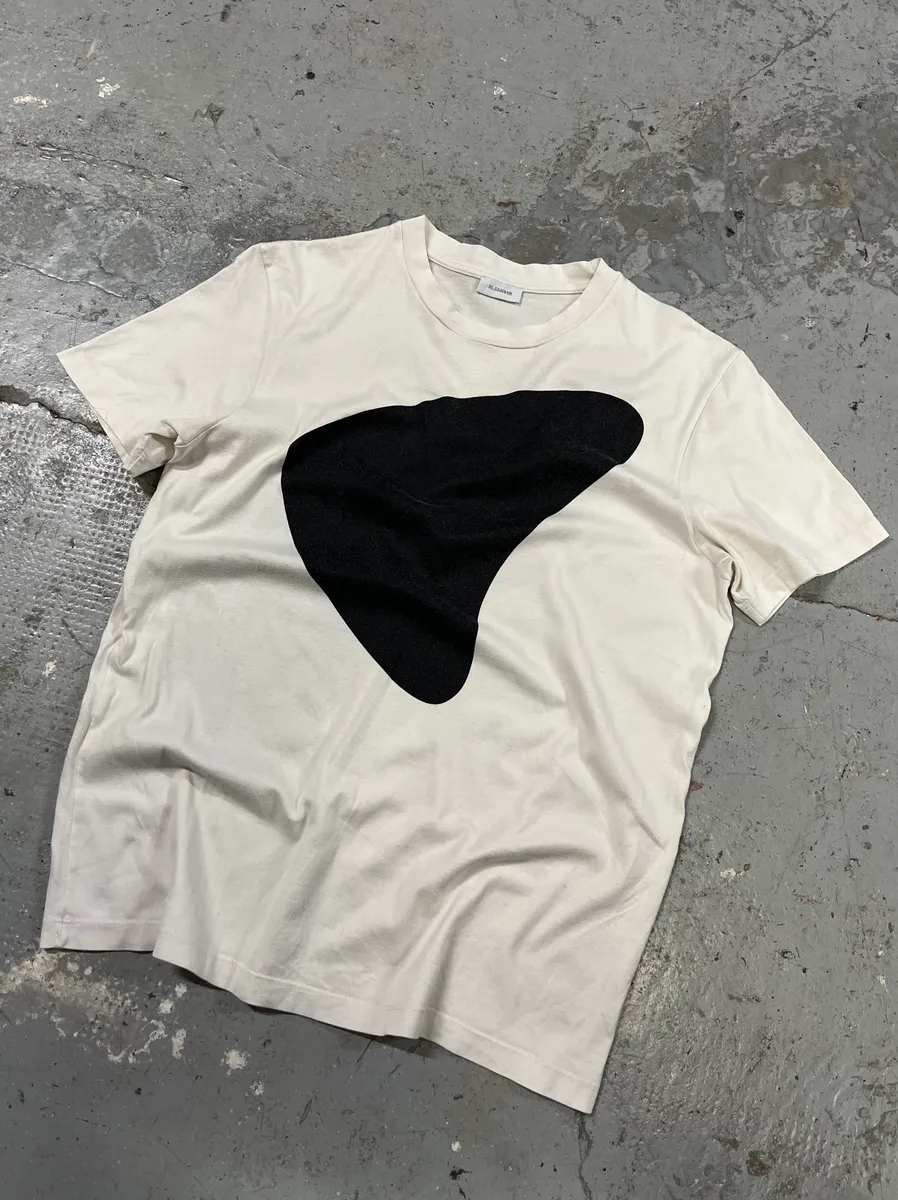 Jil Sander Black & White Contemporary Tee-Shirt - Image 3