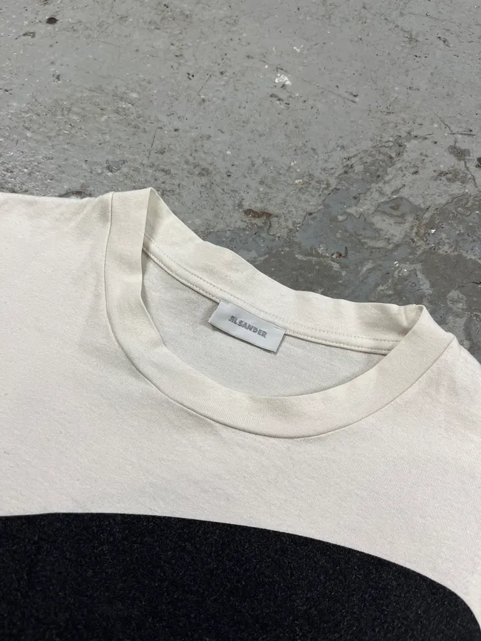 Jil Sander Black & White Contemporary Tee-Shirt - Image 6