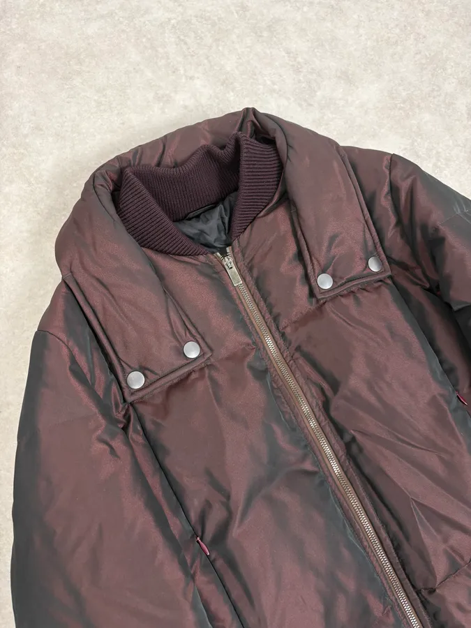 Jil Sander Red Win Hooded Puffer Jacket - Image 5