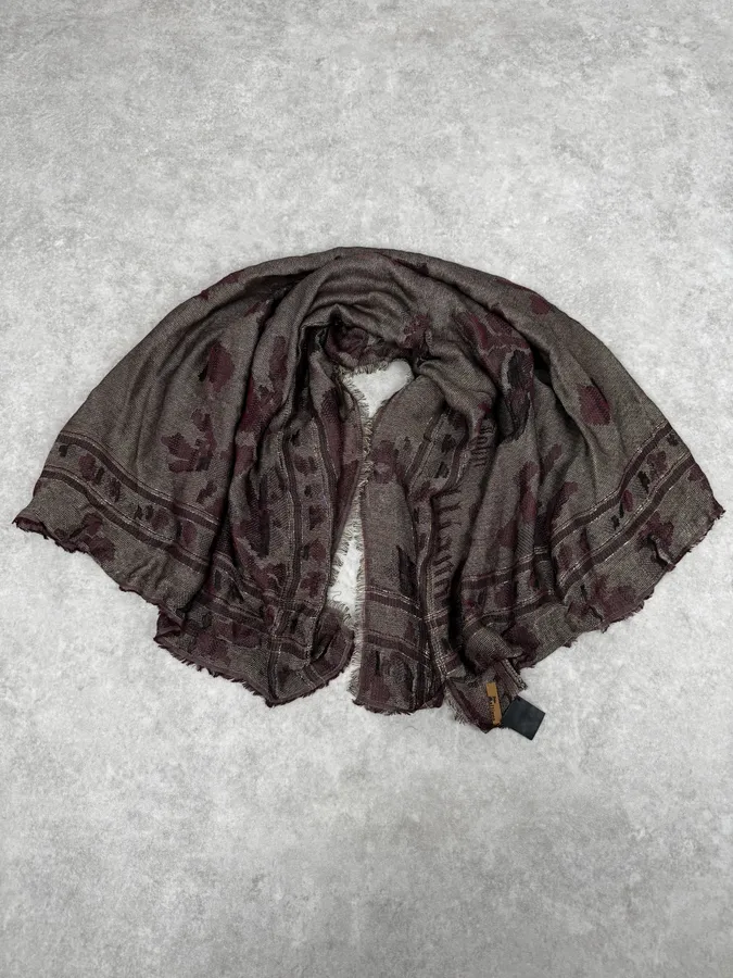John Galliano Magazine Newspaper Square Scarf - Image 2