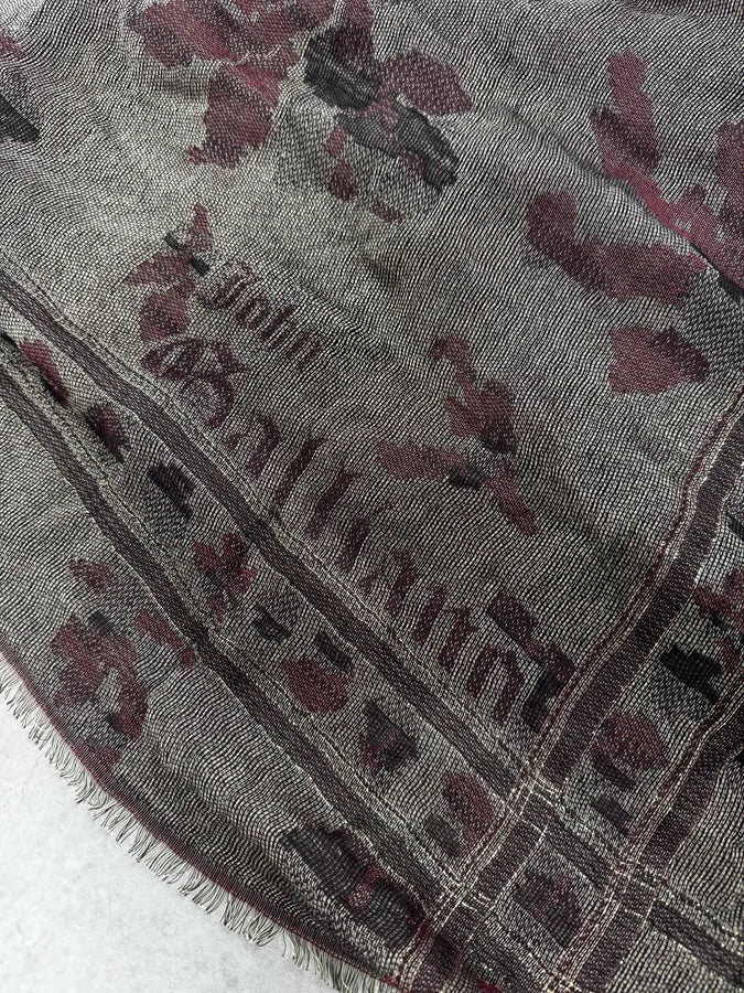 John Galliano Magazine Newspaper Square Scarf - Image 4