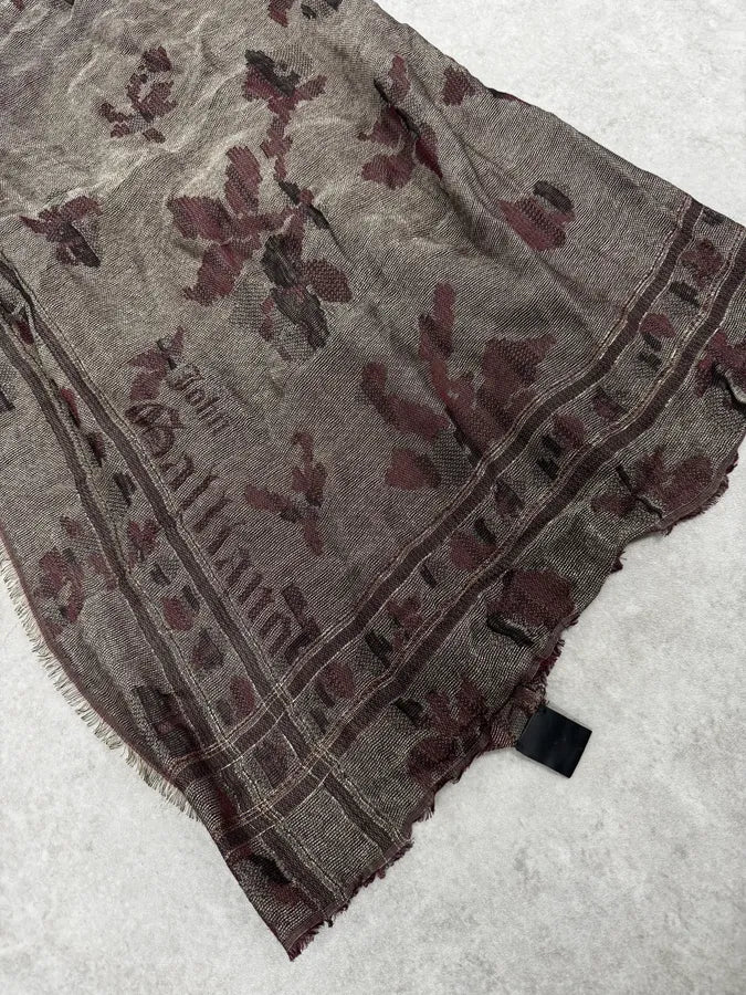 John Galliano Magazine Newspaper Square Scarf - Image 5