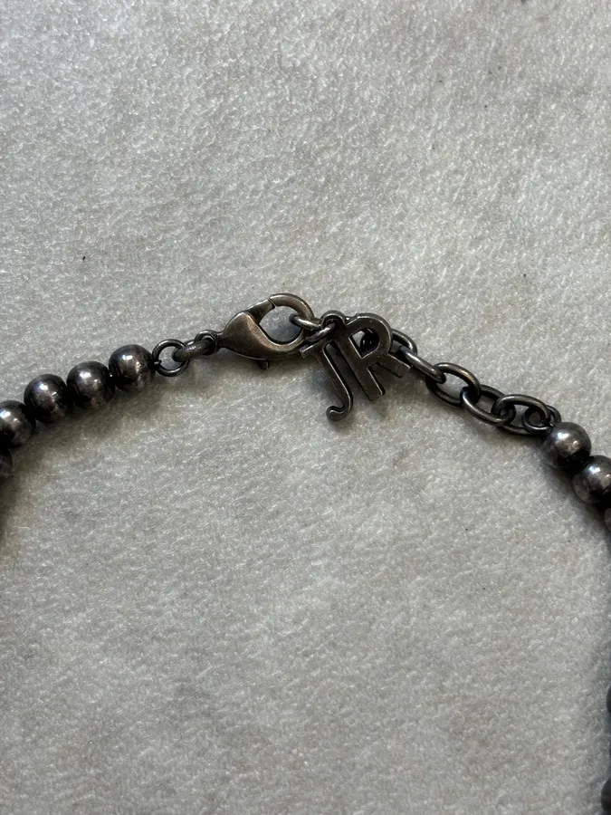 John Richmond Dark Grey Metal Zip Pendant Necklace - Image 6