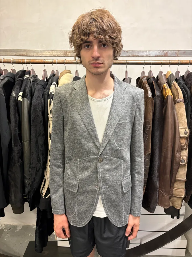 Junya Watanabe Comme des Garçons Grey Blazer Jacket - Image 2