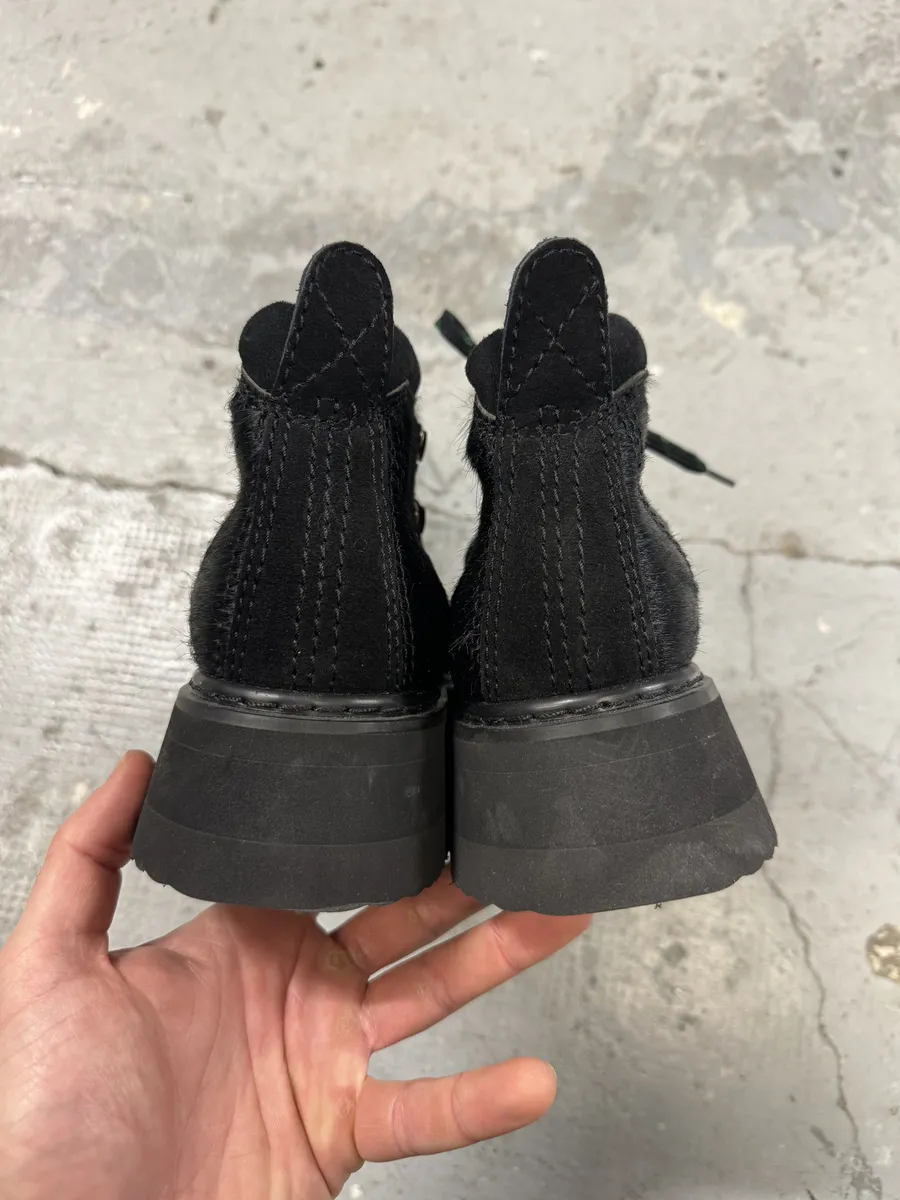 Junya Watanabe Pony Hair Black Mountain Boots - Image 5